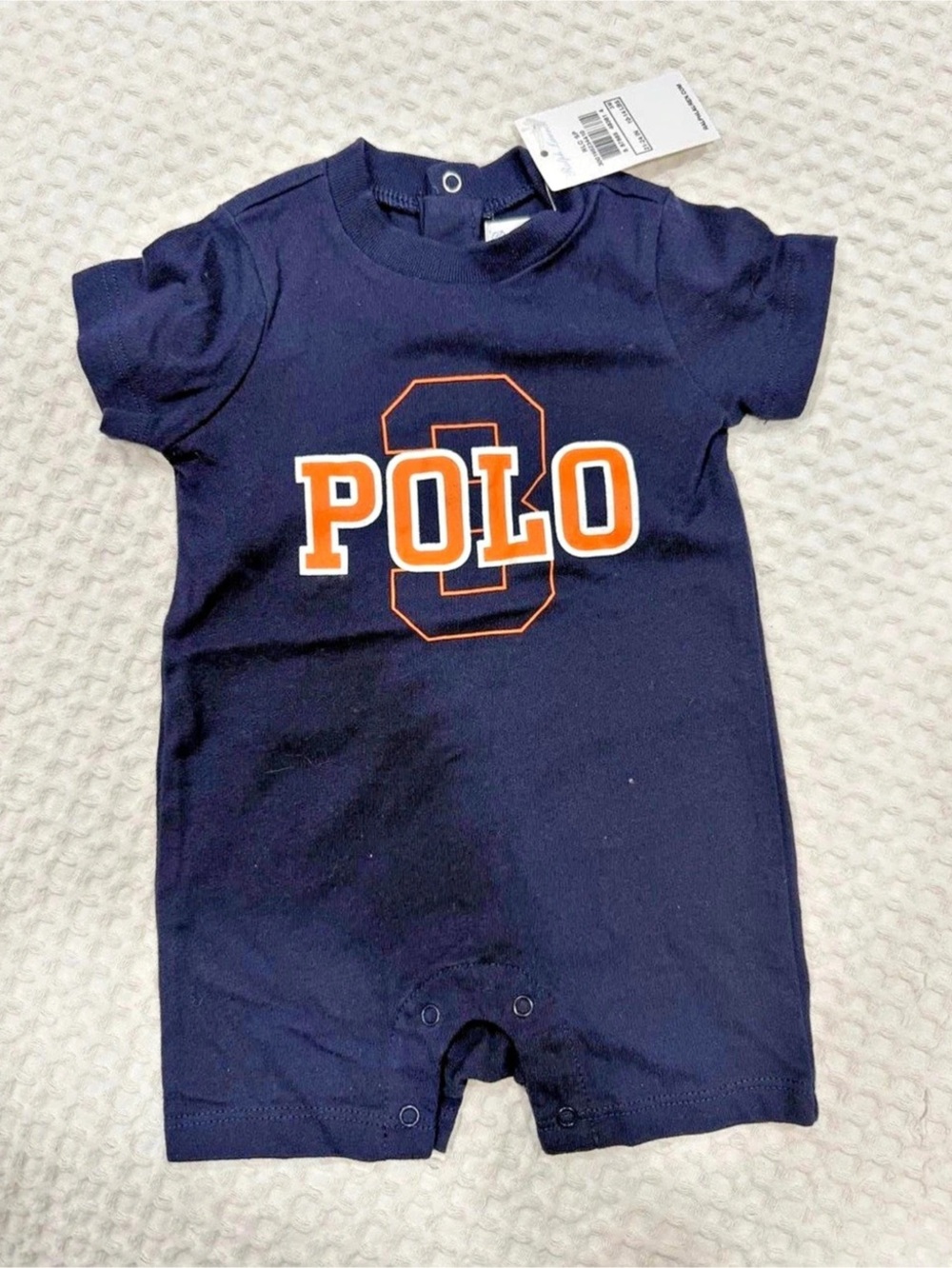 Ralph Lauren Polo Baby Romper in Blue NWT